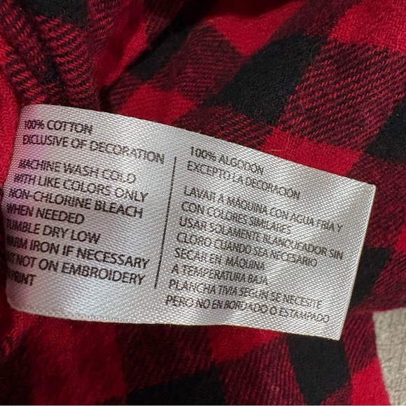 U.S. POLO ASSN. Red Black Plaid Flannel Button Down Shirt Sz L Outdoor Classic - Picture 8 of 8